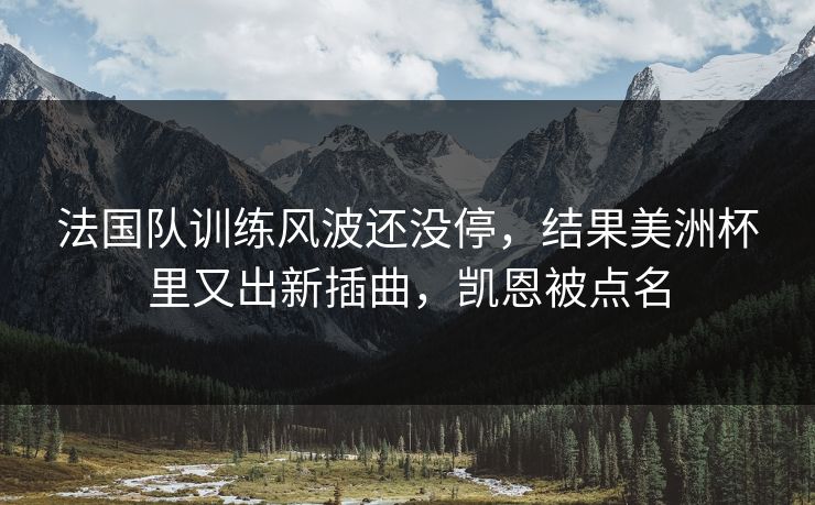 法国队训练风波还没停，结果美洲杯里又出新插曲，凯恩被点名